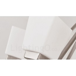 6 světel Chromové závěsné svítidlo Vnitřní moderní lustr Domácí závěsná svítidla Svítidla se skleněnými stínidly