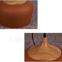 1 Lehká moderní současná závěsná lampa s bílým červeným modrým odstínem