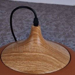 1 Lehká moderní současná závěsná lampa s bílým červeným modrým odstínem