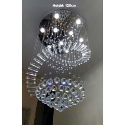9 světel Moderní K9 Crystal stropní závěsné světlo Vnitřní lustr Osvětlovací lampy