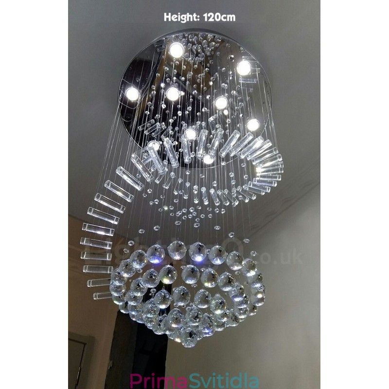 9 světel Moderní K9 Crystal stropní závěsné světlo Vnitřní lustr Osvětlovací lampy