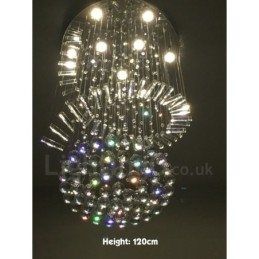 9 světel Moderní K9 Crystal stropní závěsné světlo Vnitřní lustr Osvětlovací lampy