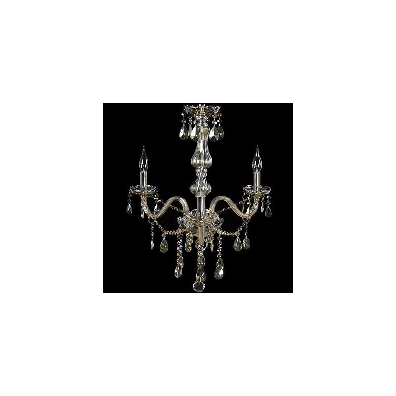 3 světla Luxusní křišťálový lustr Cognac Color K9 Crystal Lustr