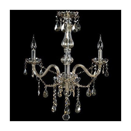 3 světla Luxusní křišťálový lustr Cognac Color K9 Crystal Lustr 3 světla Luxusní křišťálový lustr Cognac Color K9 Crystal Lustr