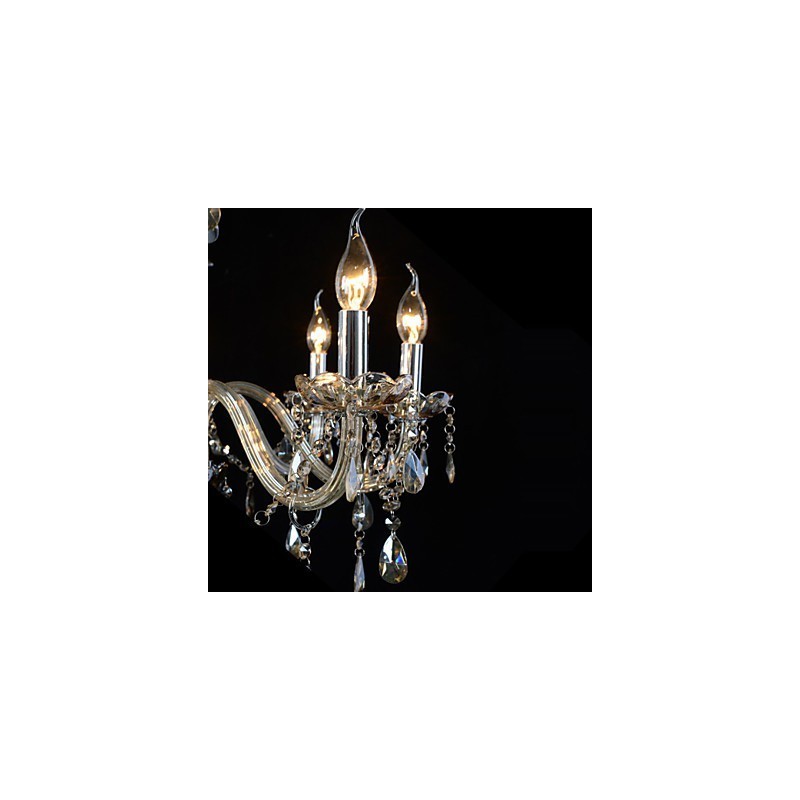 3 světla Luxusní křišťálový lustr Cognac Color K9 Crystal Lustr