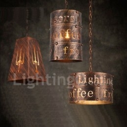 1 Light Retro Vintage Pendant Light Cafe House Závěsná lampa