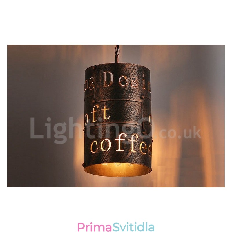 1 Light Retro Vintage Pendant Light Cafe House Závěsná lampa