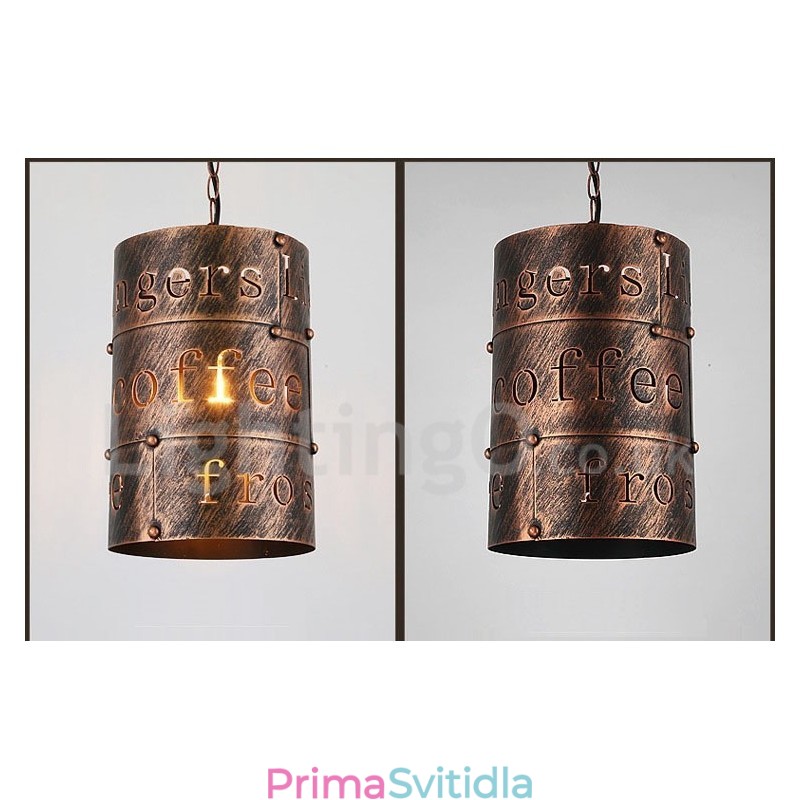 1 Light Retro Vintage Pendant Light Cafe House Závěsná lampa