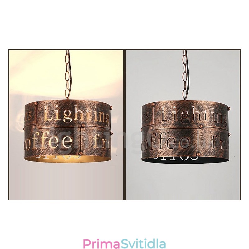 1 Light Retro Vintage Pendant Light Cafe House Závěsná lampa