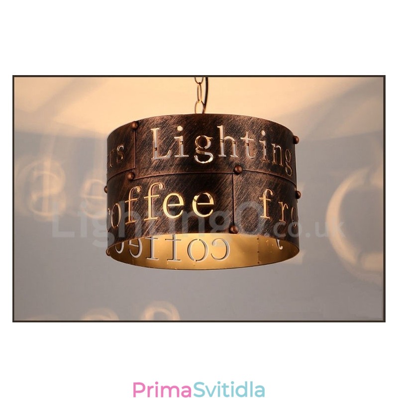 1 Light Retro Vintage Pendant Light Cafe House Závěsná lampa