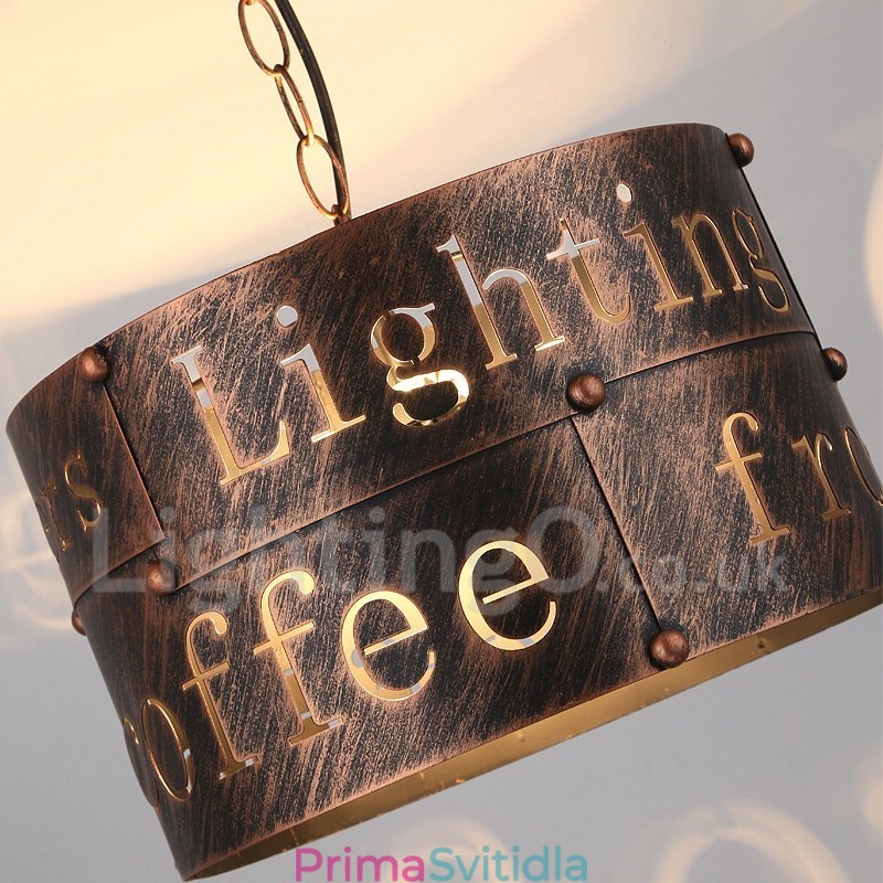 1 Light Retro Vintage Pendant Light Cafe House Závěsná lampa