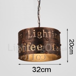 1 Light Retro Vintage Pendant Light Cafe House Závěsná lampa