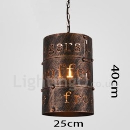 1 Light Retro Vintage Pendant Light Cafe House Závěsná lampa