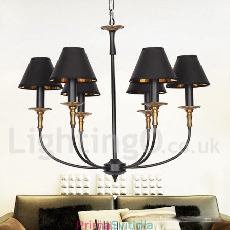6 Lehký rustikální moderní lustr ve stylu svíčky v retro stylu 6 Lehký rustikální moderní lustr ve stylu svíčky v retro stylu