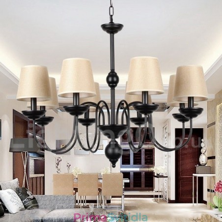 8 Lehký rustikální moderní lustr ve stylu svíčky v retro stylu 8 Lehký rustikální moderní lustr ve stylu svíčky v retro stylu