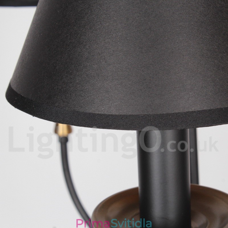 6 Light Retro Contemporary Candle Style Luster