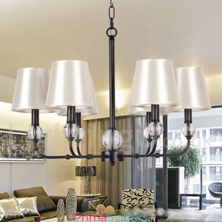 6 Lehký rustikální moderní lustr ve stylu svíčky v retro stylu 6 Lehký rustikální moderní lustr ve stylu svíčky v retro stylu