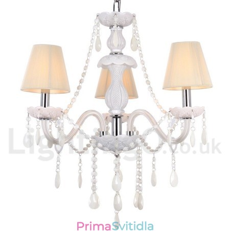 3 Světle bílý lustr K9 Crystal Candle Style 3 Světle bílý lustr K9 Crystal Candle Style