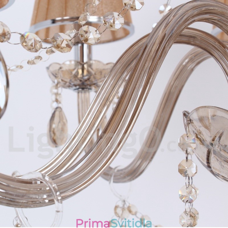 8 Light K9 Crystal Candle Style Lustr