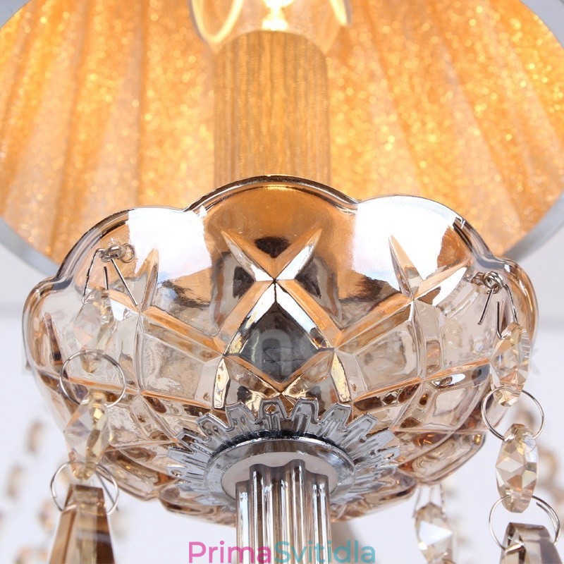 3 Light K9 Crystal Candle Style Lustr