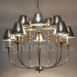 10 lehkých moderních lustrů ve stylu chromových svíček