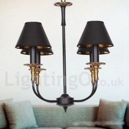 4 Light Retro Contemporary Candle Style Luster