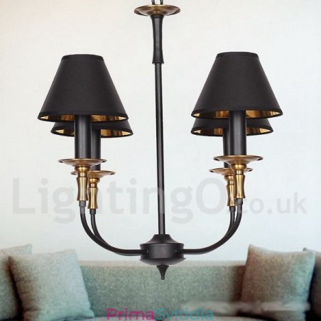 4 Light Retro Contemporary Candle Style Luster 4 Light Retro Contemporary Candle Style Luster