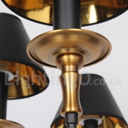 4 Light Retro Contemporary Candle Style Luster