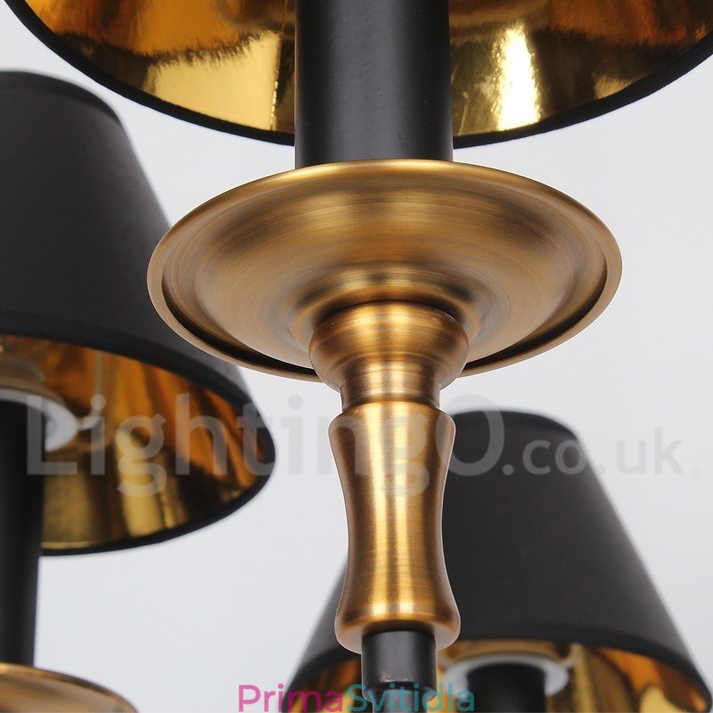 4 Light Retro Contemporary Candle Style Luster