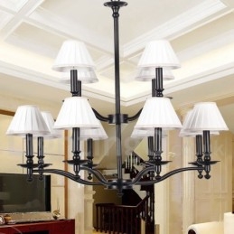 12 Light Retro 2 Tier Large Lustr Lustr ve stylu svíčky
