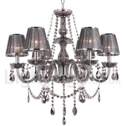 6 Light K9 Crystal Candle Style Lustr