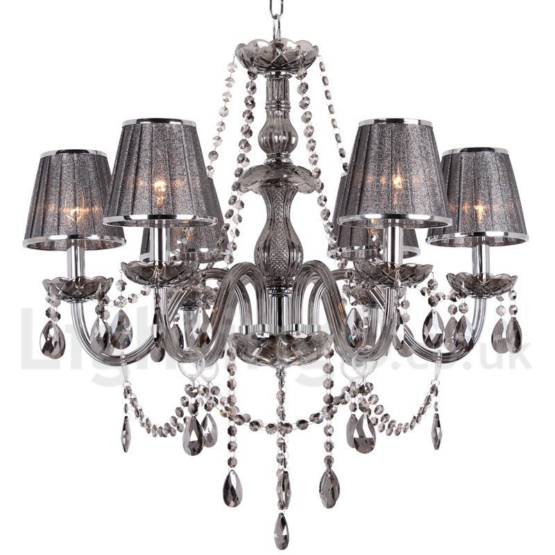 6 Light K9 Crystal Candle Style Lustr
