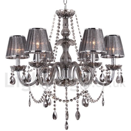 6 Light K9 Crystal Candle Style Lustr 6 Light K9 Crystal Candle Style Lustr