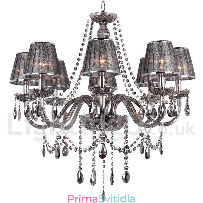 8 Light K9 Crystal Candle Style Lustr