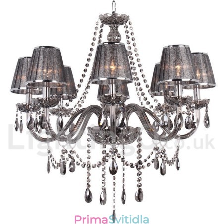 8 Light K9 Crystal Candle Style Lustr