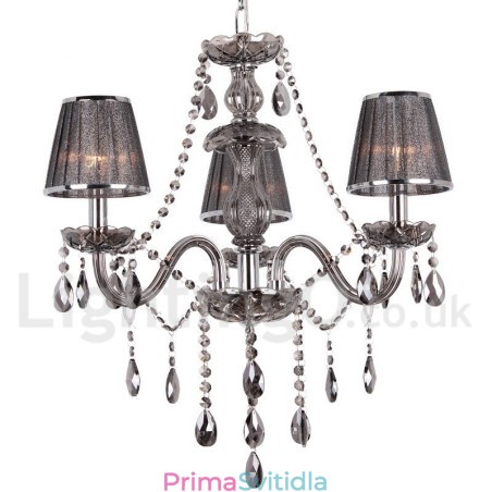 3 Light K9 Crystal Candle Style Lustr 3 Light K9 Crystal Candle Style Lustr