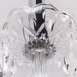6 Light Contemporary K9 Crystal Candle Style Lustr