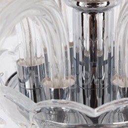 8 Light Contemporary K9 Crystal Candle Style Lustr