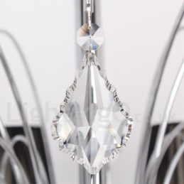 8 Light Contemporary K9 Crystal Candle Style Lustr