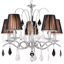 5 Light Contemporary K9 Crystal Candle Style Lustr