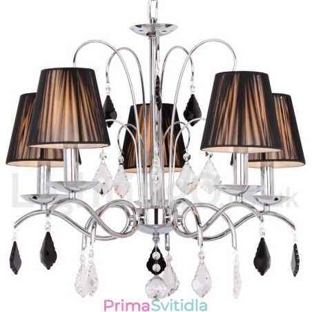 5 Light Contemporary K9 Crystal Candle Style Lustr 5 Light Contemporary K9 Crystal Candle Style Lustr