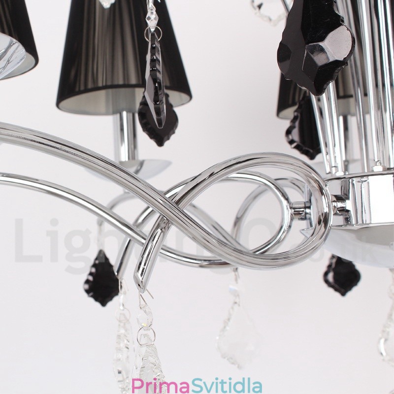 5 Light Contemporary K9 Crystal Candle Style Lustr