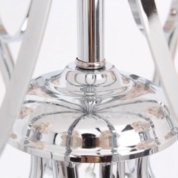 8 Light Contemporary K9 Crystal Candle Style Lustr