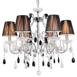 6 Light Contemporary K9 Crystal Candle Style Lustr