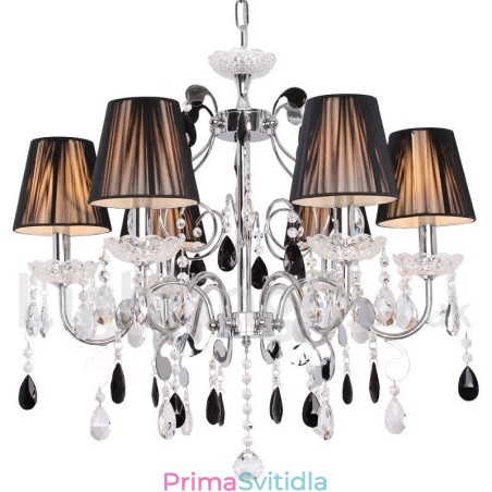 6 Light Contemporary K9 Crystal Candle Style Lustr 6 Light Contemporary K9 Crystal Candle Style Lustr