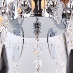 6 Light Contemporary K9 Crystal Candle Style Lustr