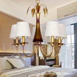 5 Lehký moderní moderní rustikální lustr ve stylu svíčky