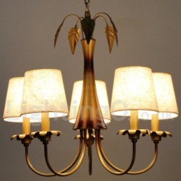 5 Lehký moderní moderní rustikální lustr ve stylu svíčky