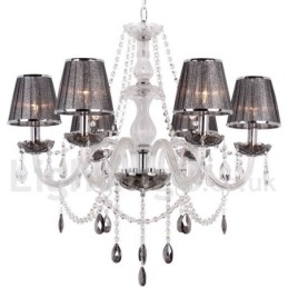 6 Light K9 Crystal Candle Style Lustr