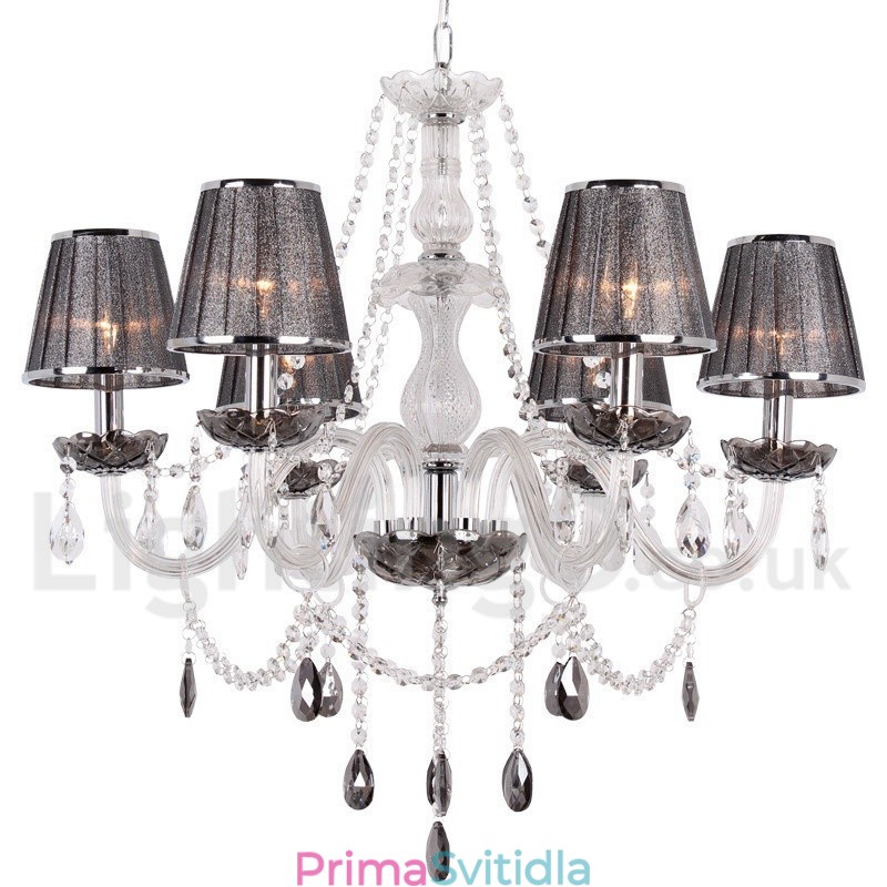 6 Light K9 Crystal Candle Style Lustr